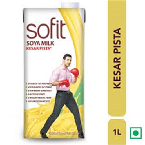 SOFIT SOYA MILK KESAR PISTA 1LTR